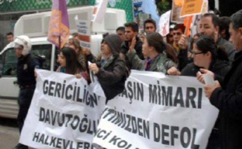 Davutoğlu protestosuna müdahale