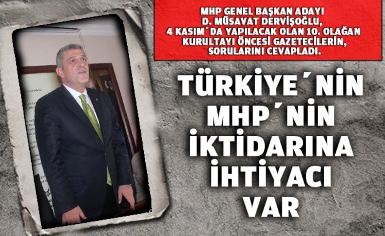 Dervişoğlu delegeye seslendi: “sen iste talih, sen iste tarih değişsin!..”