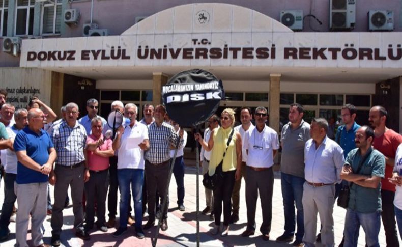 DEÜ'ye bir siyah çelenk de DİSK'ten