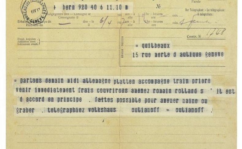 Devrime giden Lenin’in tarihi telgrafı 50 bin sterline satıldı