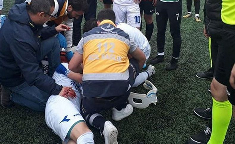 Dili boğazına kaçan futbolcu ölümden döndü