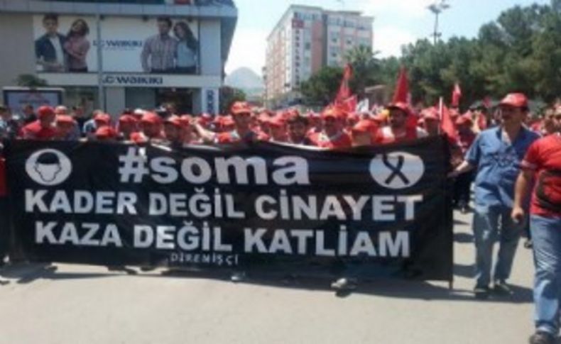 DİSK Soma'da alandaydı!