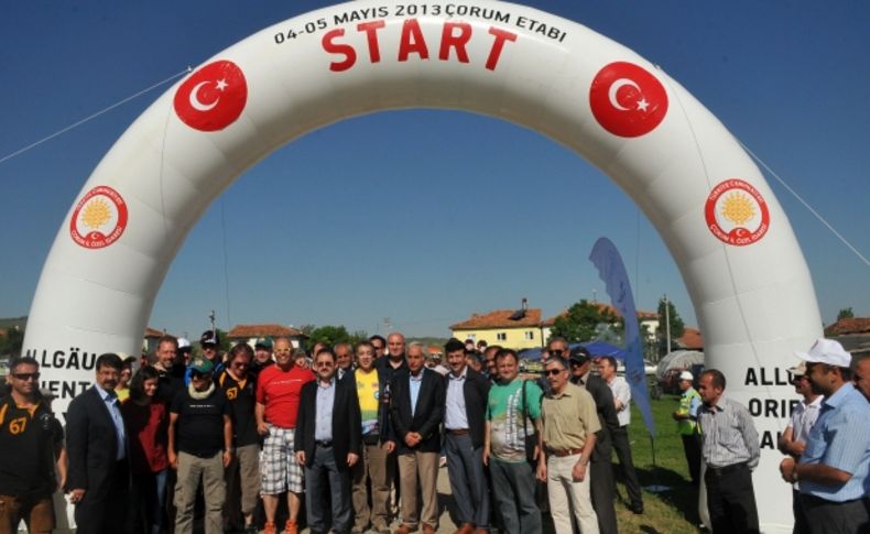 Dostluk ve barış rallisinin Çorum ayağı start verildi