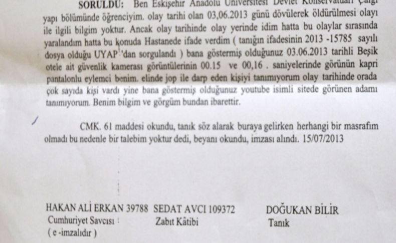 Dövülen ve Korkmaz sanılan Bilir: Öldürülme olayıyla ilgili bilgim yok