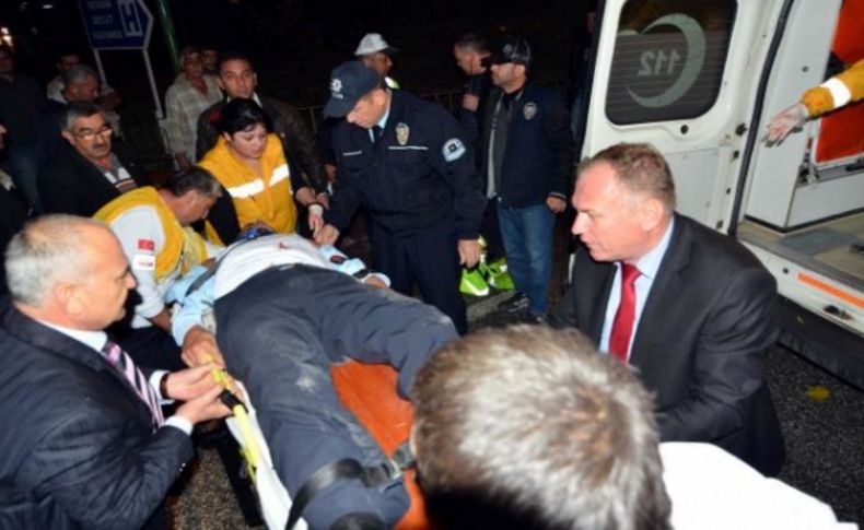 Dur ihtarına uymadı, polise çarpıp kaçtı