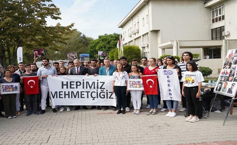 Ege Üniversitesi öğrencilerinden teröre tepki