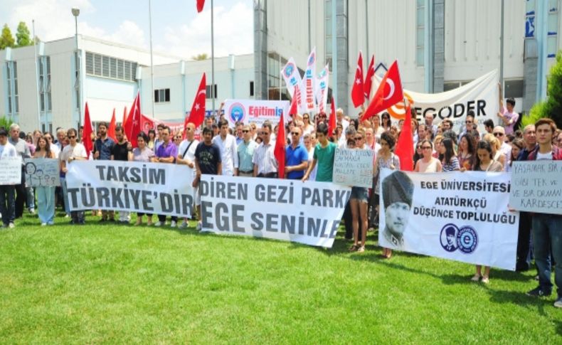 Ege Üniversitesi'nden Gezi Parkı'na destek