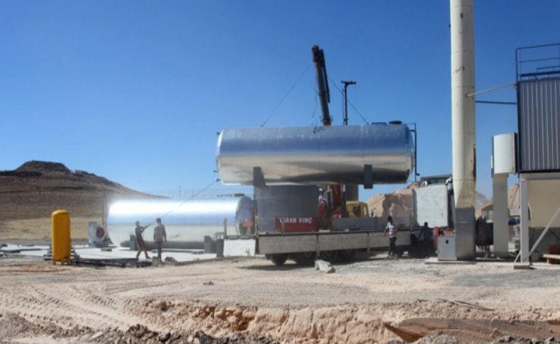 Elazığ'da yeni kurulan tesis ile saatte 200 ton asfalt üretilecek