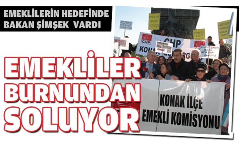 Emeklilerin protestosuna CHP'li Yüksel de destek verdi