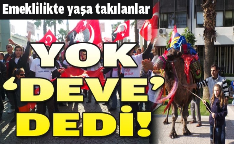 Emeklilikte yaşa takılanlar İzmir'de seslerini yükselttiler