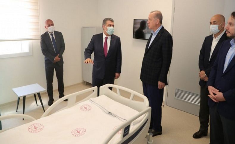 Erdoğan'dan salgın hastanelerine inceleme