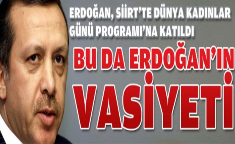 Erdoğan, Siirt'ten seslendi