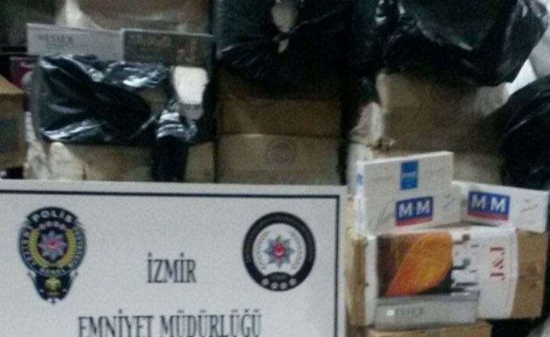 Evinde 27 bin paket kaçak sigara bulundu