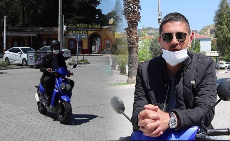 Foça'da Belediye Başkanı Gürbüz'den motosikletli denetim