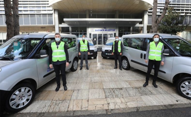 Gaziemir Belediyesi’nden filyasyon ekiplerine ulaşım desteği