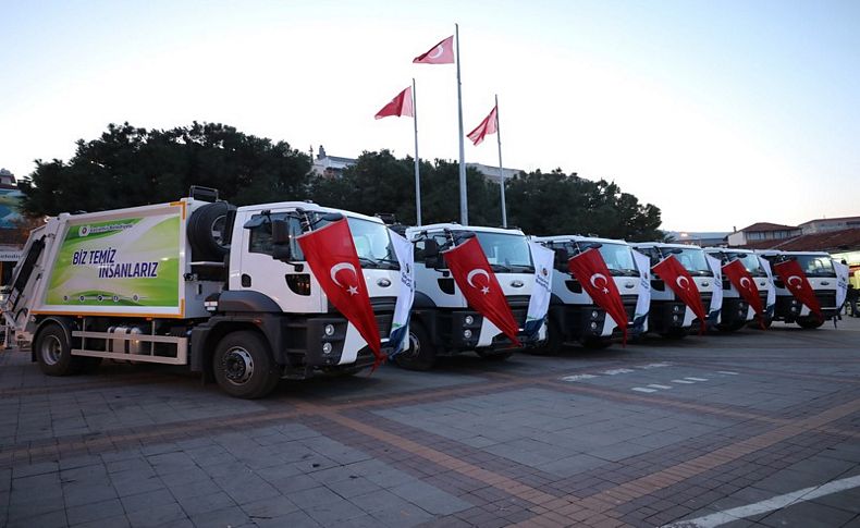 Gaziemir Belediyesi’nin satın aldığı temizlik araçları yeni yılda hizmete başladı