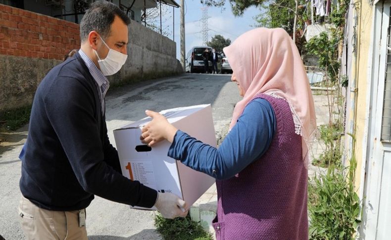 Gaziemir’de bin 200 aileye gıda yardımı