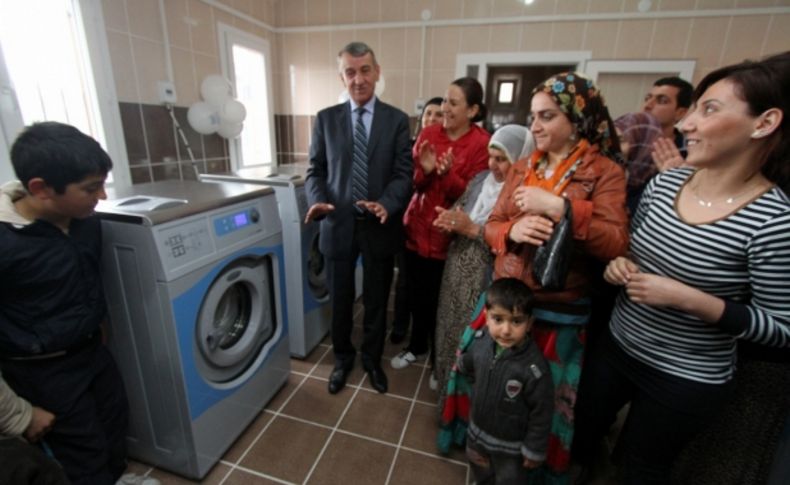 Gaziemir’de çamaşırhane sevinci