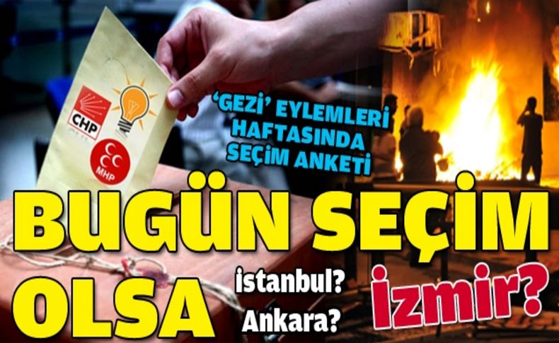 Gezi gölgesinde seçim anketi: Üç büyük il de son durum