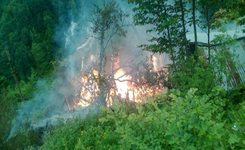 Giresun'daki yangında bir kişi hayatını kaybetti