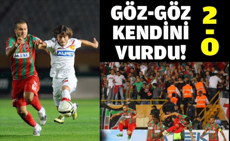 Göz-Göz derbide kendi kendini vurdu!