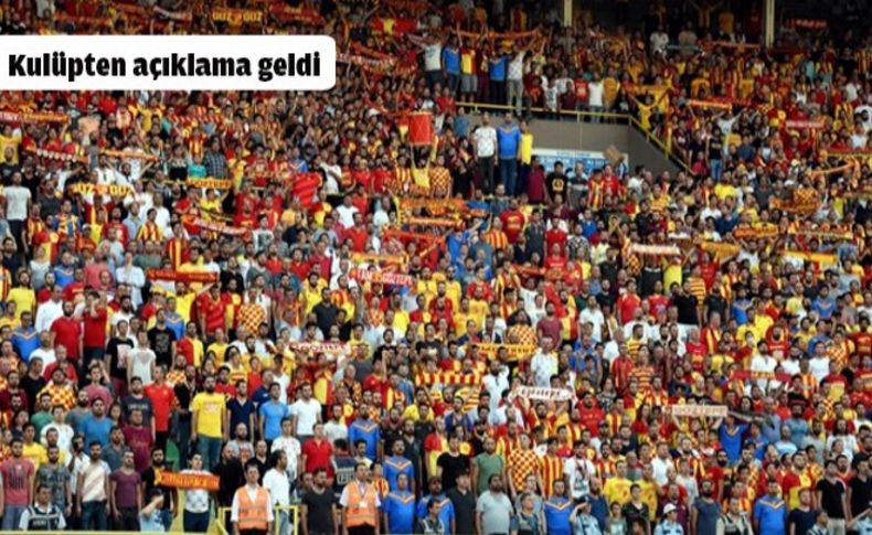 Göztepe, 55 taraftarının gözaltına alınmasına tepki gösterdi