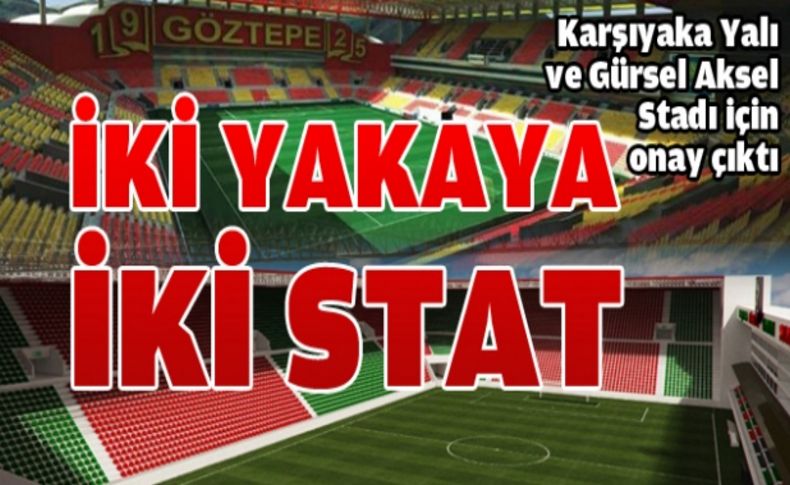 Göztepe ve Karşıyaka'nın stat projeleri onaylandı