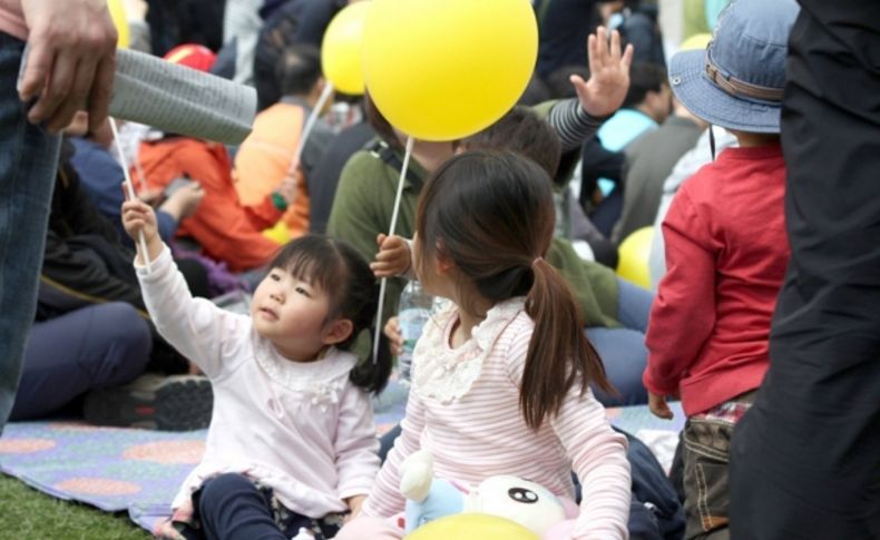 Güney Kore’de yağmur altında ‘1 Mayıs’ çoşkusu