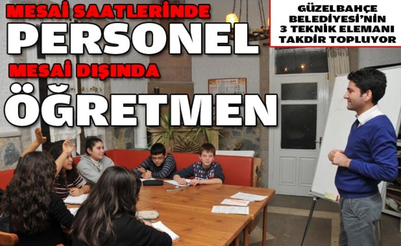 Güzelbahçeli öğrencilere belediye  personelinden ücretsiz matematik dersi