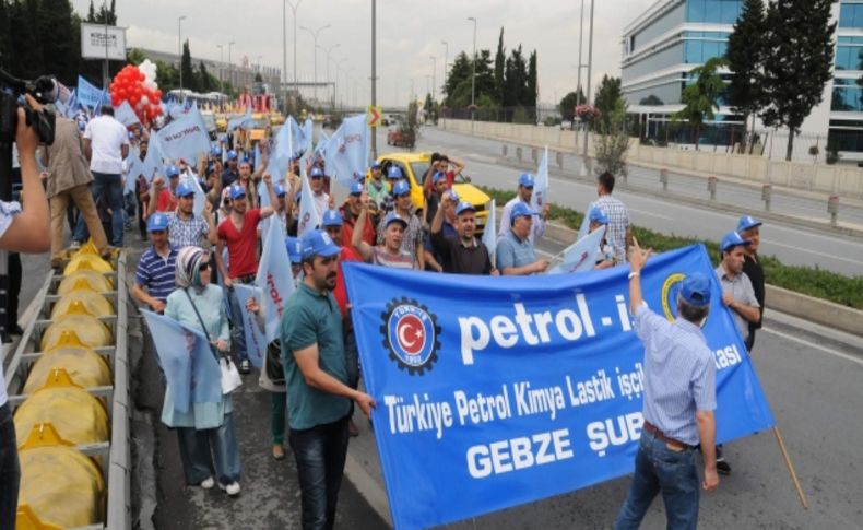 Hava-İş'in grevine destek için bir araya geldiler