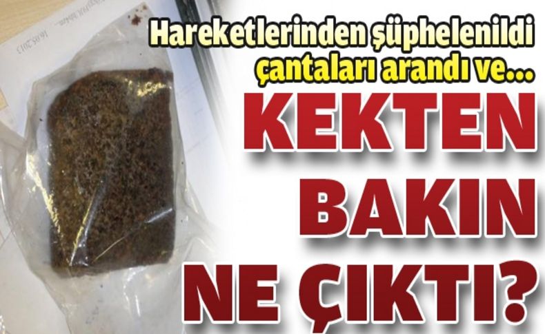 Havalimanında ''esrarlı'' kek