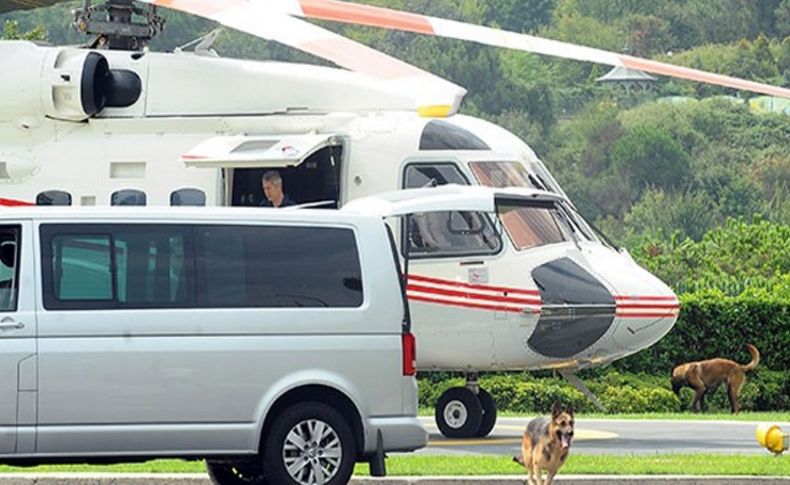 Erdoğan Tarabya'dan Sabiha Gökçen'e helikopterle gitti