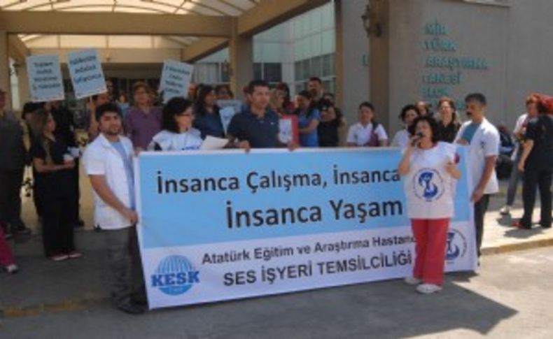 İzmir'de hemşireler sorunlarının çözülmesini istedi