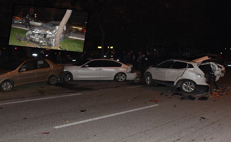 Hız yapan sürücü, ortalığı savaş alanına çevirdi: 2 yaralı