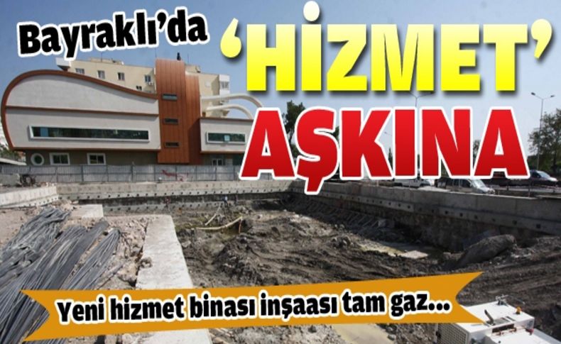 Hizmet Binasında çalışmalar sürüyor