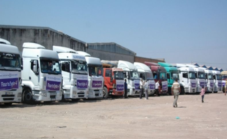 İHH ve Human Appeal işbirliği ile Suriye’ye Ramazan yardımı bin ton un