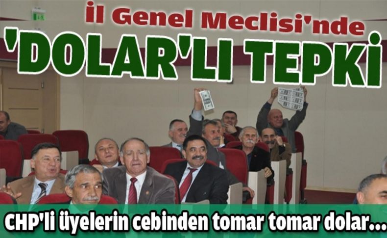 İl Genel Meclisi'nde dolarlı tepki