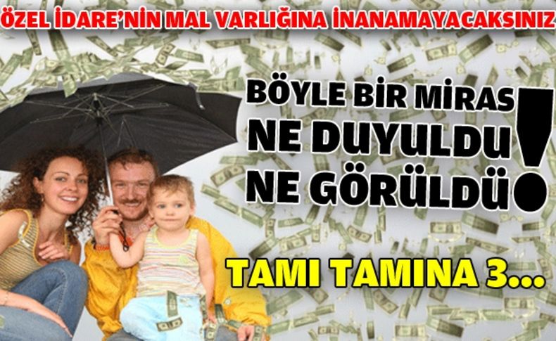 İl Özel İdare tam 3 Milyar Lira miras bırakacak