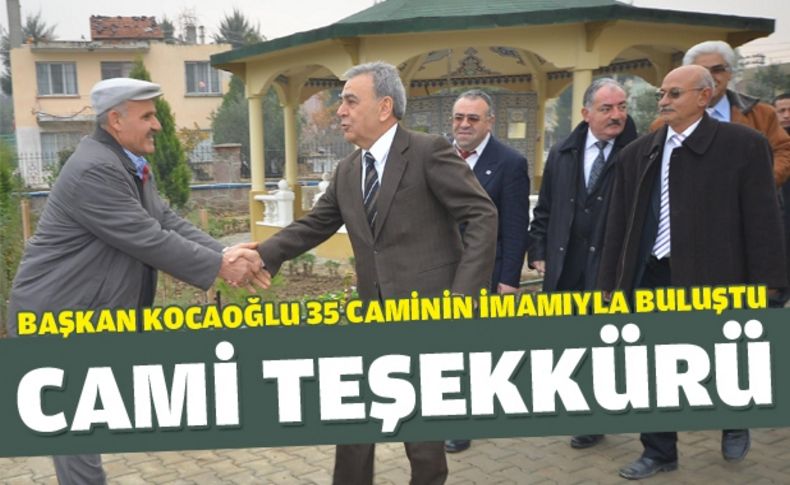 İmamlardan Başkan Kocaoğlu'na teşekkür