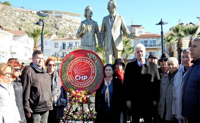 İnönü, Çeşme'de saygıyla anıldı