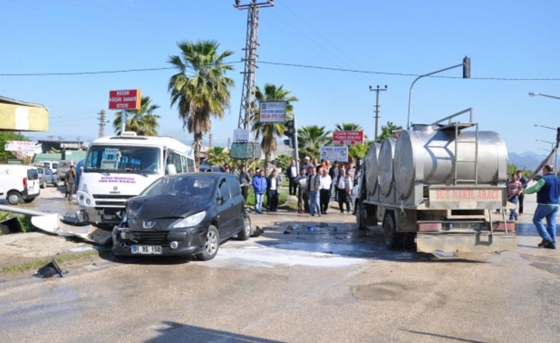 Işık ihlali zincirleme kazaya neden oldu