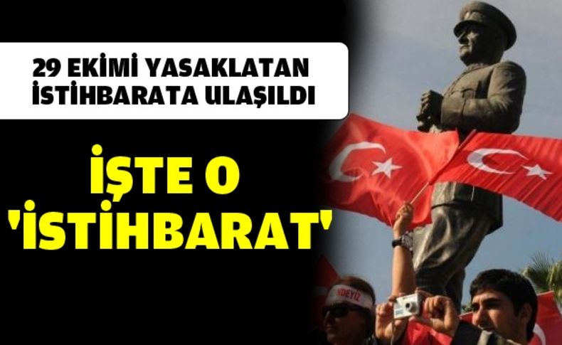 İşte yasak getiren 'istihbarat'