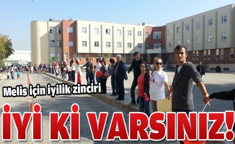 İyilik donörleri Melis için insan zinciri oluşturdu