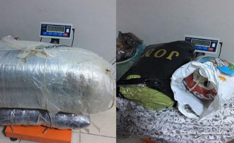 İzmir'de 32 kilo esrar ele geçirildi