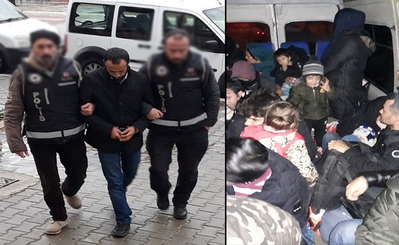 İzmir'de 107 kaçak göçmen yakalandı