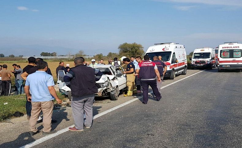 İzmir'de feci kaza: 2'si bebek 5 yaralı