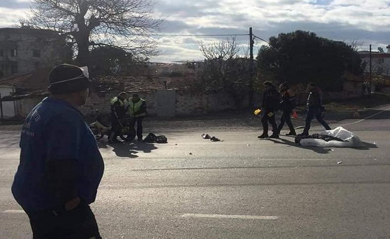 İzmir'de feci kaza: Kasksız motosikletli yaşamını yitirdi