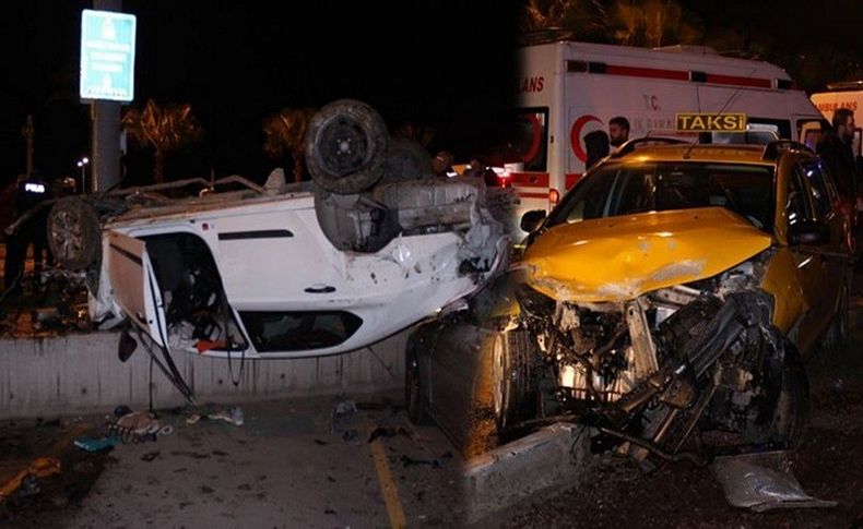 İzmir'de gece yarısı korkunç kaza!