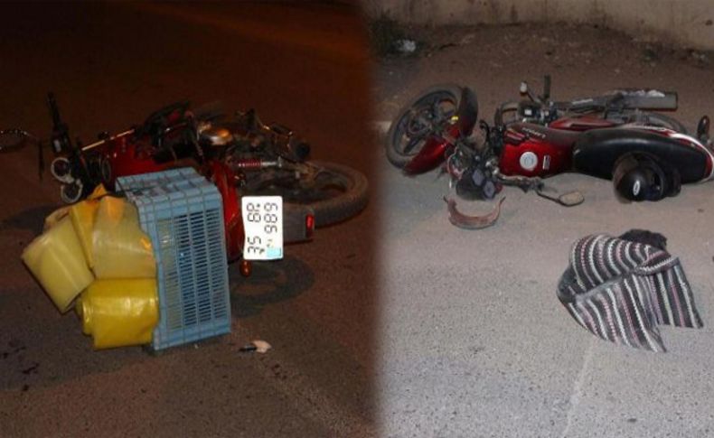 İzmir'de iki motosiklet kafa kafaya çarpıştı: 3 yaralı
