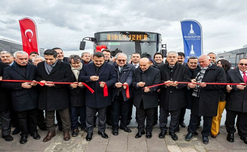 İzmir'e yerli üretim 15 yeni otobüs